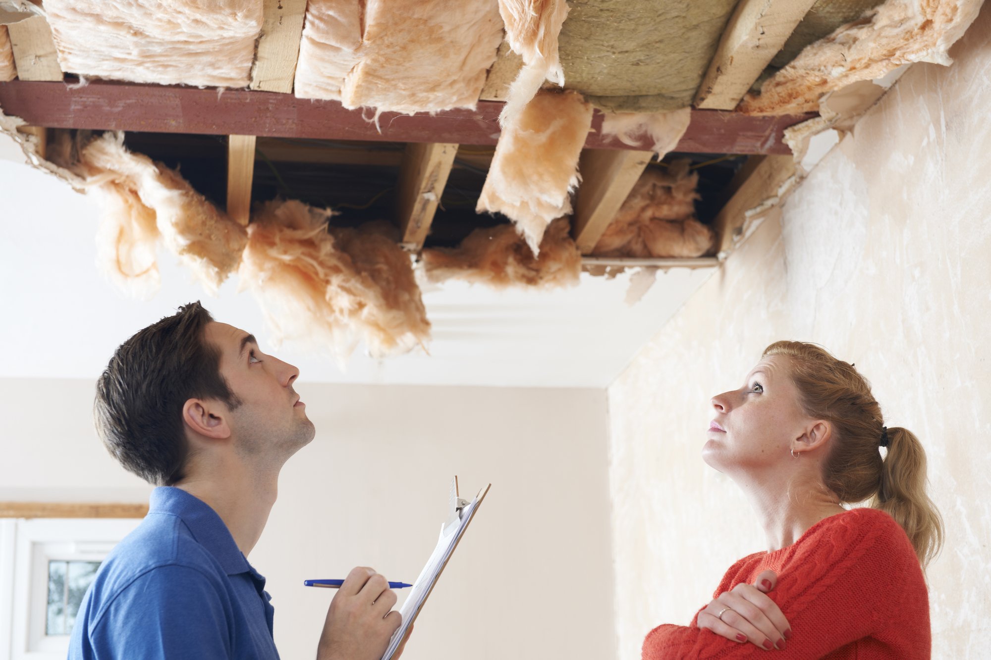 damaged ceiling